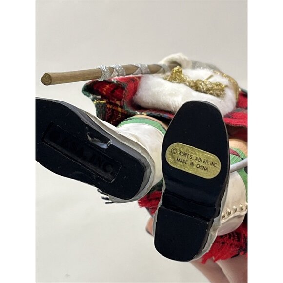 Kurt Adler Ceramic Scottish Musical Christmas Santa Scepter Royalty Wind-up - Picture 7 of 7